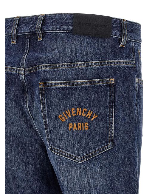 Givenchy Blue 'Straight' Jeans for men