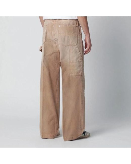 DSquared² Natural Vintageeffect Baggy Carpenter Jeans for men