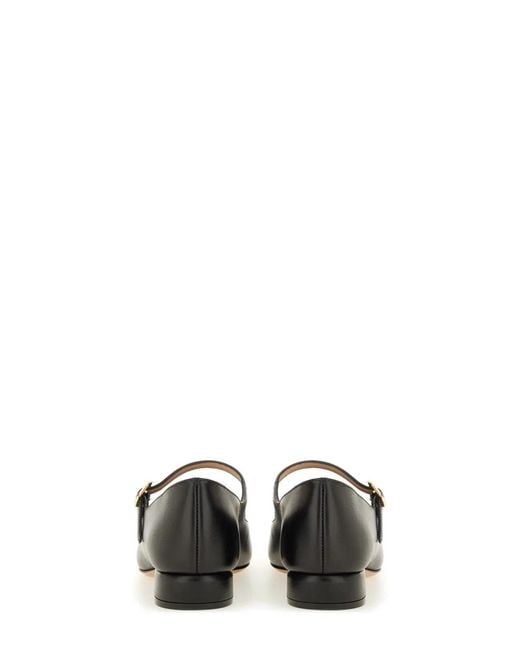 Ferragamo White "Mary Jane Maxi Gancini" Shoe