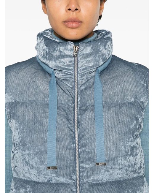 Herno Blue Nylon Down Vest