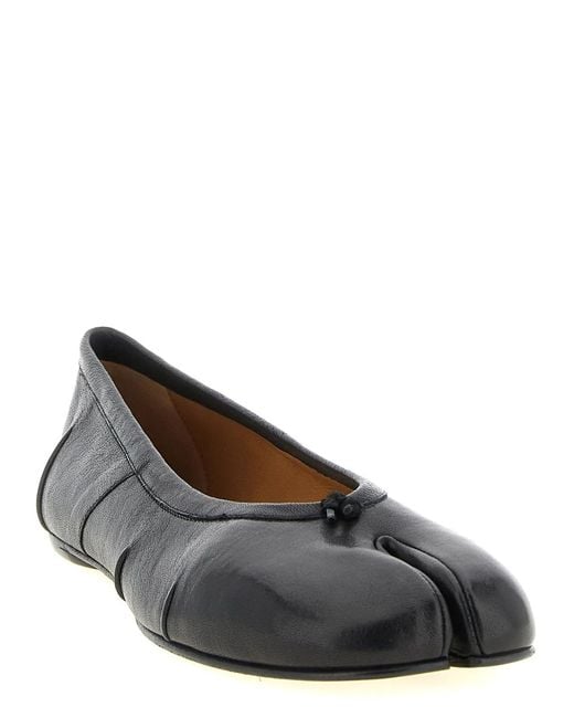 Maison Margiela Black 'Tabi New' Ballet Flats