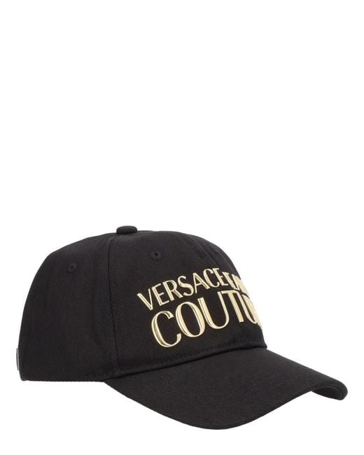 Versace Jeans Couture Black Cotton Hat for men