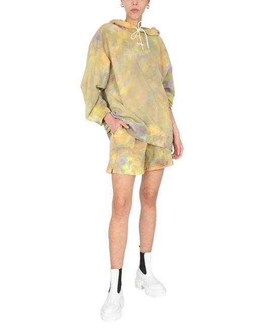 MSGM Yellow Cotton Shorts