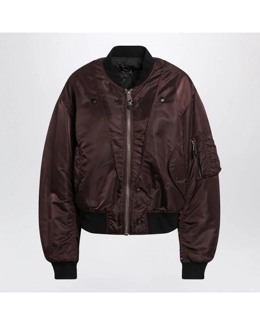 Maison Margiela Brown Reversible Bomber Jacket