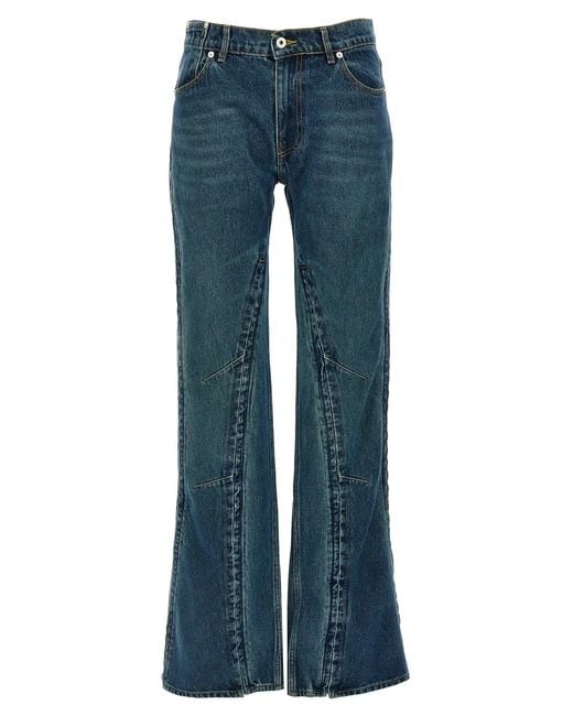 Y. Project Blue 'Evergreen Hook And Eye' Jeans
