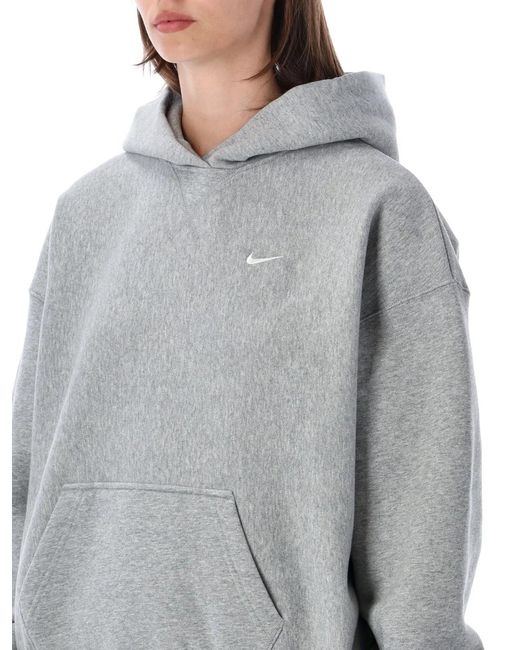 Nike Gray Studio Fleece Hoodie