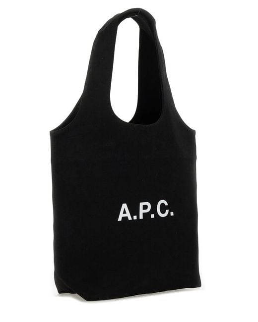 A.P.C. Black Ninon Small Shopper Bag