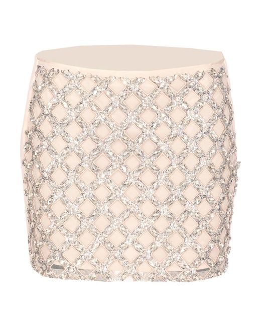 Liu Jo Natural Oyster Cotton Skirt