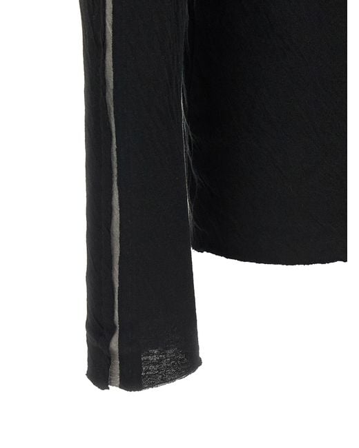 Thom Krom Black Cotton T-Shirt for men