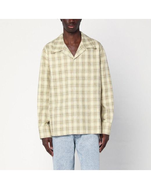 Séfr Natural Ignacio Check Pattern Shirt for men