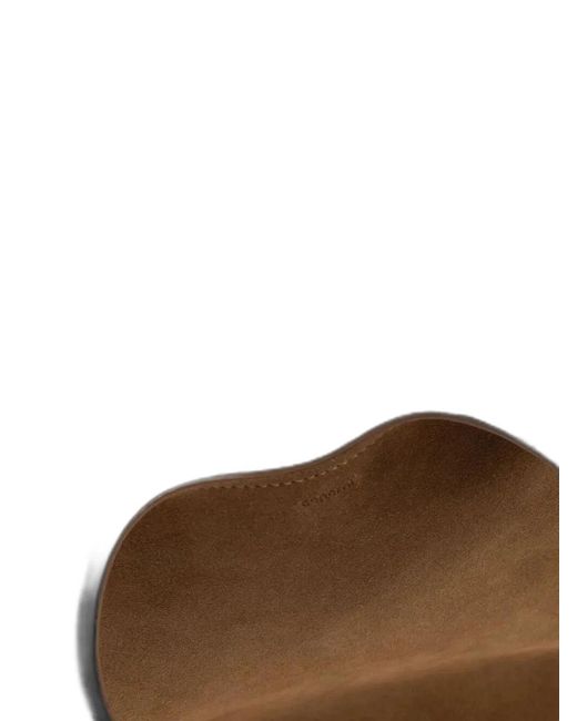 Coperni Brown Double Heart Shoulder Bag