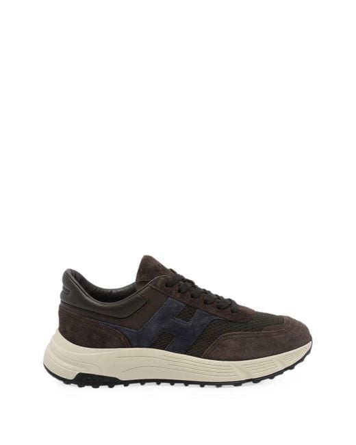Hogan Black Hyperlight Leather Sneakers for men