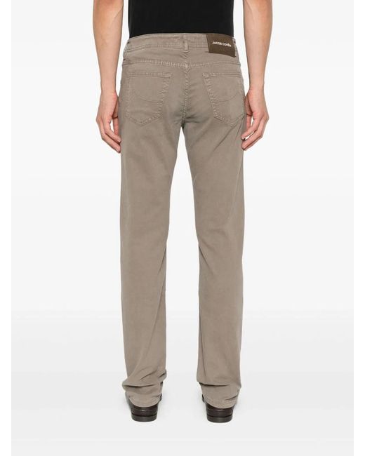 Jacob Cohen Gray Pant 5 Pkt Slim Fit Bard for men