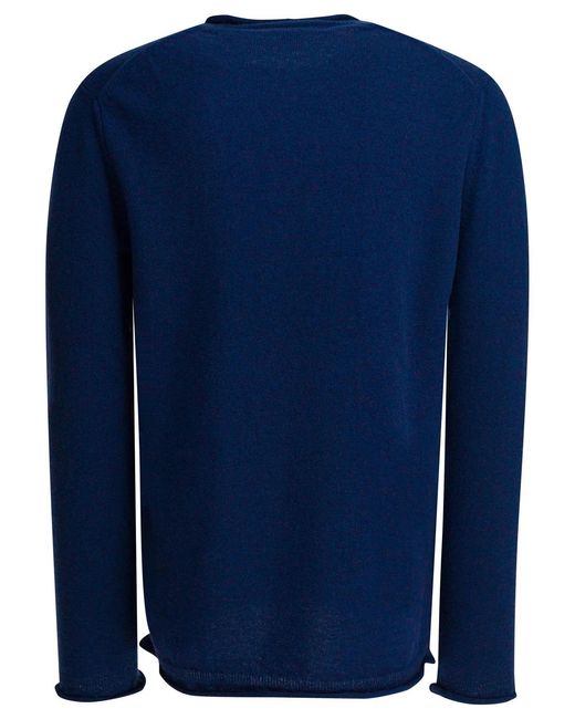 Comme des Garçons Blue Shirt Wool Knitwear for men