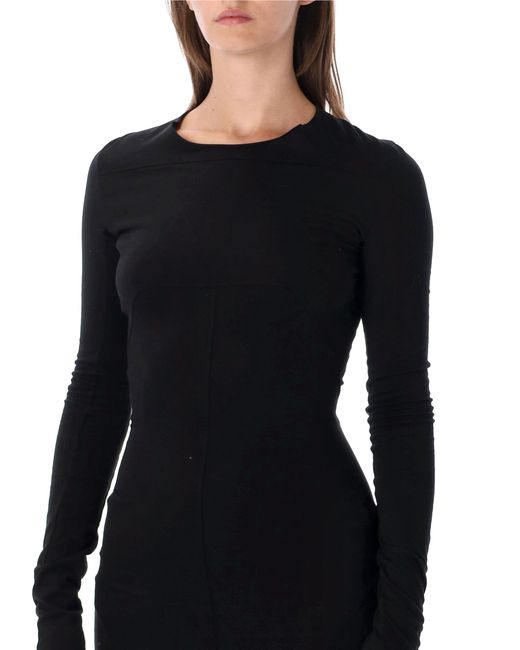 Rick Owens Black Simple Edfu Gown