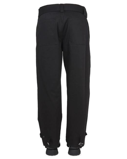 McQueen Black Cargo Pants for men