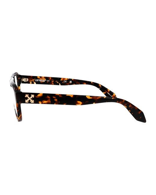 Off-White c/o Virgil Abloh Black Shiny Dark Havana Acetate Glasses
