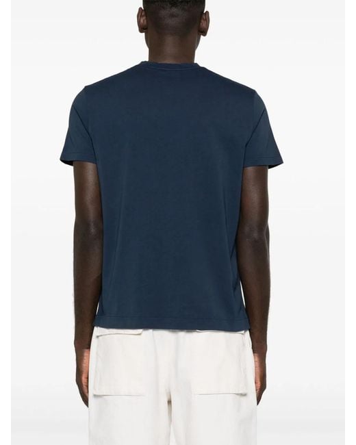 Finamore 1925 Blue Cotton T-Shirt for men