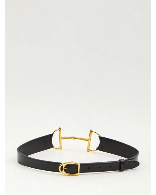 Gucci White Oversize Clamp Belt