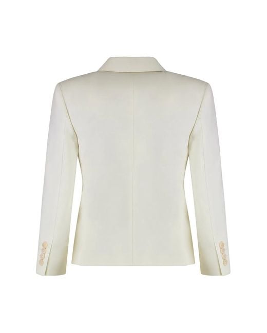 Max Mara White Crop Blazer