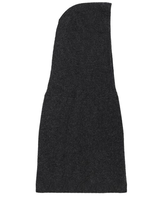 Alysi Black Knitted Hood