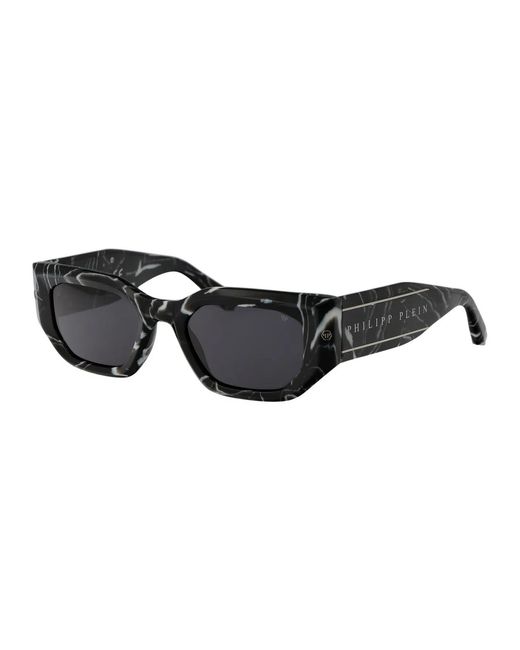 Philipp Plein Black Acetate Sunglasses