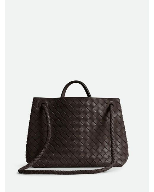 Bottega Veneta Black Intrecciato Leather Top Handle Knot Bag