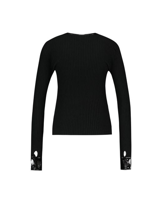 Courreges Black Courregès Contrasted Cardigan