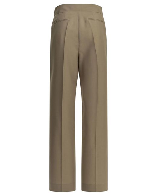 Valentino Natural Tailored Mohair Pants