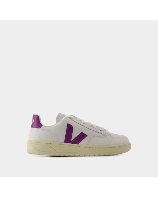 Veja White V-12 Sneakers