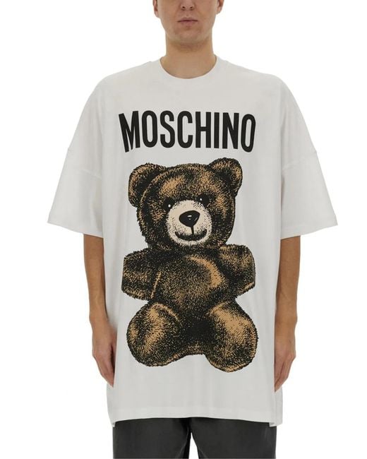 Moschino Couture Gray Teddy Bear T-Shirt for men