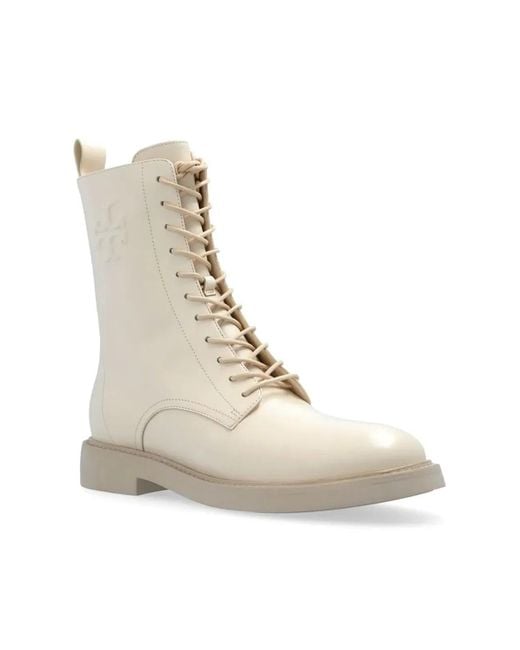 Tory Burch Natural Ankle Boots