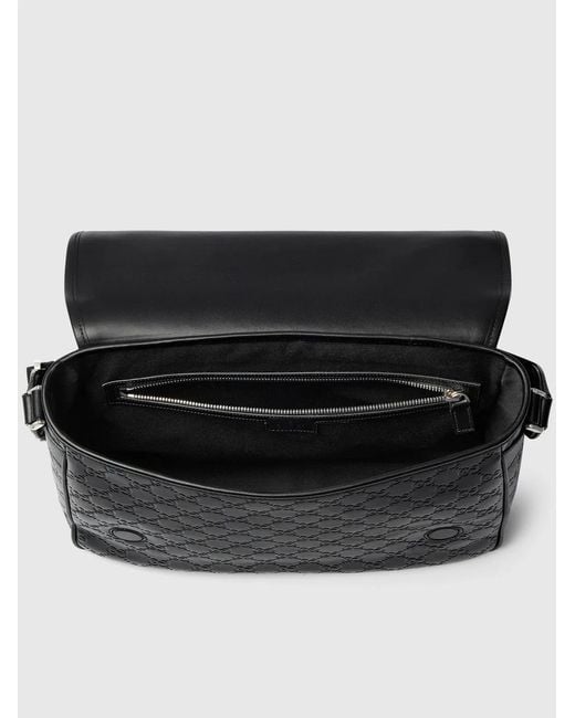 Gucci Black Shoulder Bag Gg Emblem Media for men