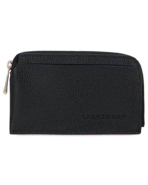 Longchamp Black Leather Wallet