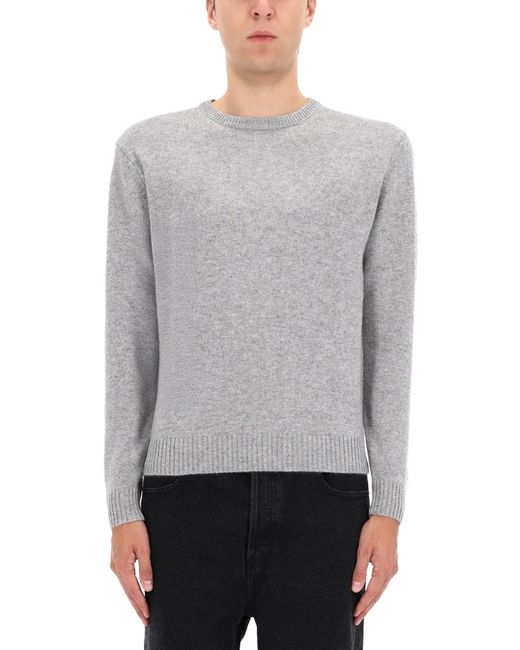 Aspesi Gray Knitted Sweater for men