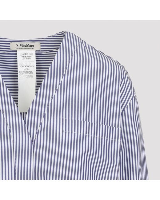 Max Mara Blue 'S Chicca Shirt