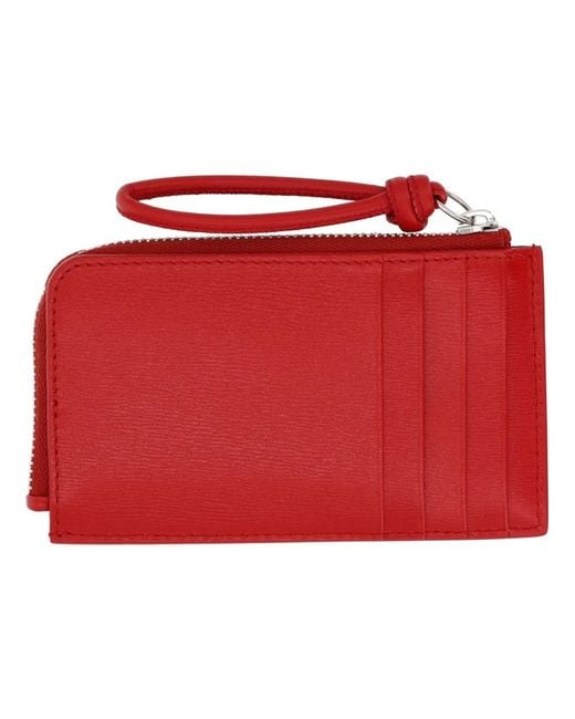 Jil Sander Red Coin Purse "Giro"