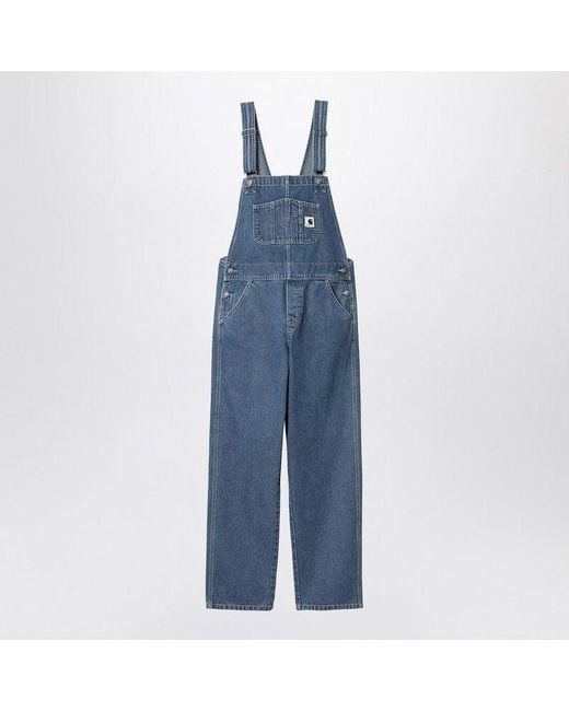 Carhartt Blue Bib Overall Straight