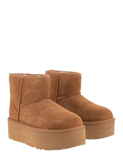 Ugg Brown Classic Mini Platform