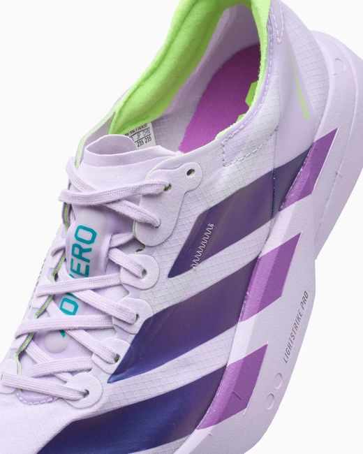 Adidas Originals Purple Adizero Adios Pro Running Sneakers