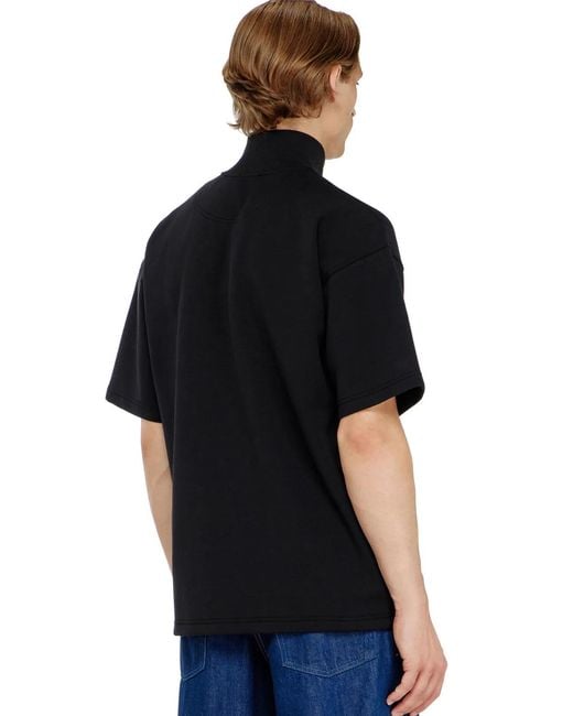DIESEL Black Scuba Sweatshirt for men