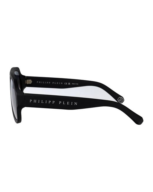 Philipp Plein Black Matte Acetate Sunglasses