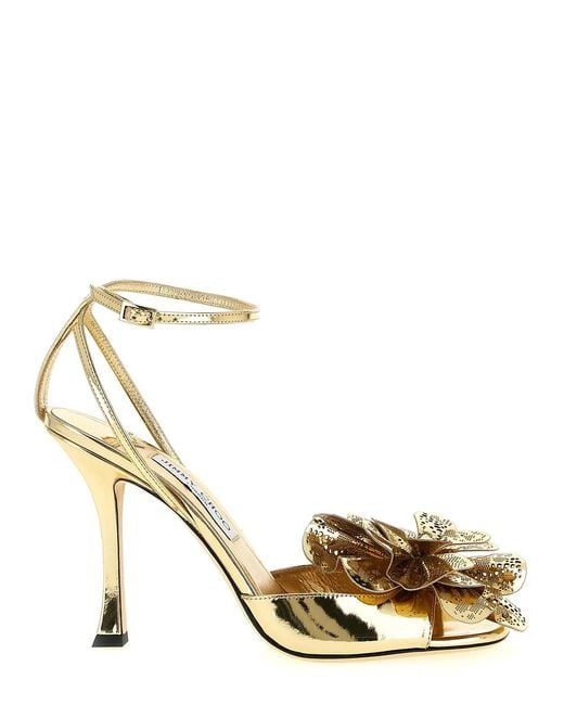 Jimmy Choo Metallic 'Mimmi' Sandals