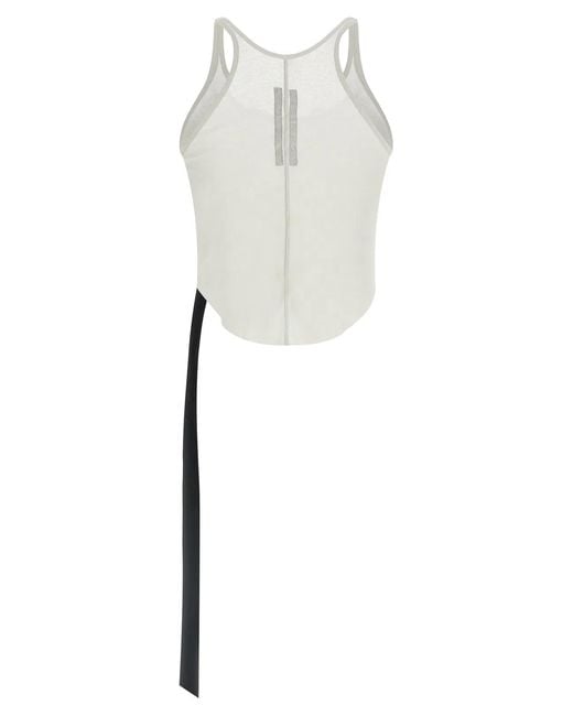 Rick Owens White 'Basic' Tank Top