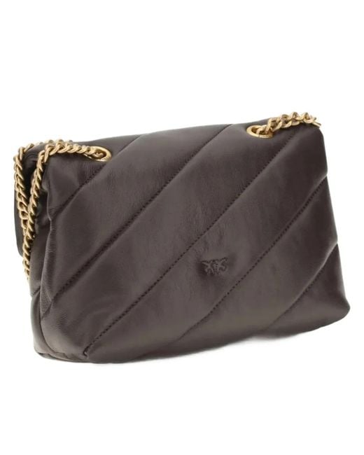 Pinko Black Love Puff Mini Cl Sheep Nappa
