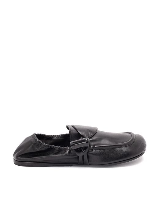 Loewe Gray 'Toggle' Loafers