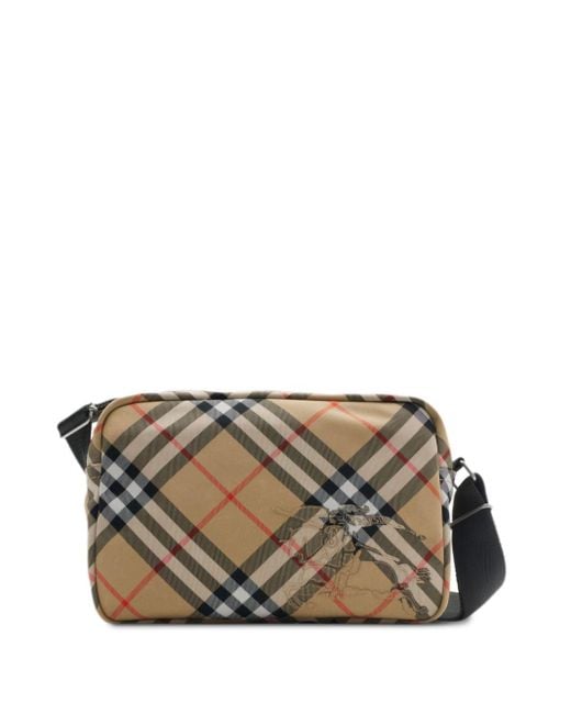 Burberry Embroidered Fabric Crossbody Bag