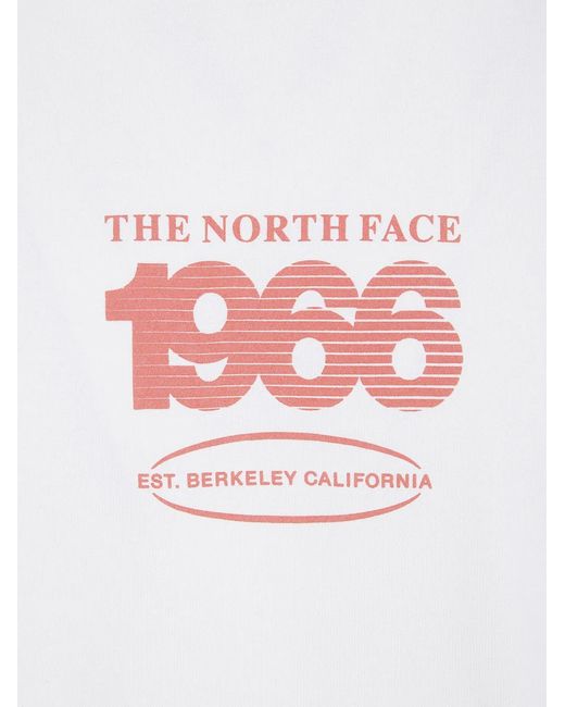 The North Face White Track" Relaxed Short Sleeve Tee