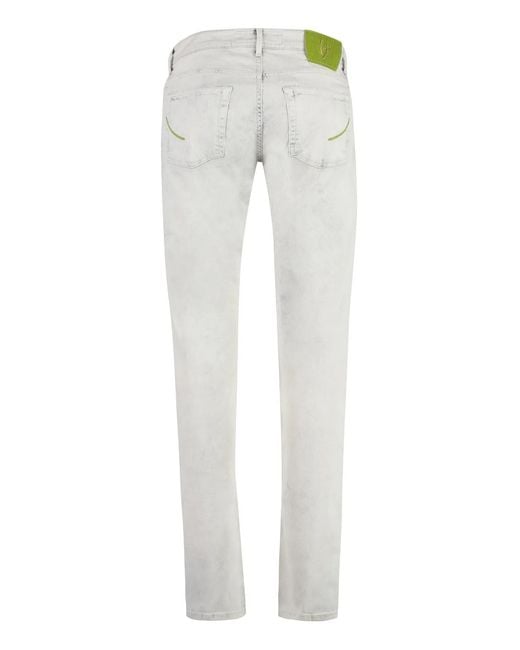 handpicked Gray Orvieto Slim Fit Jeans for men