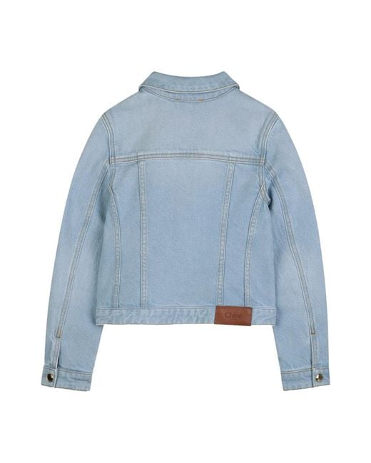 Chloé Blue Giacca Di Jeans